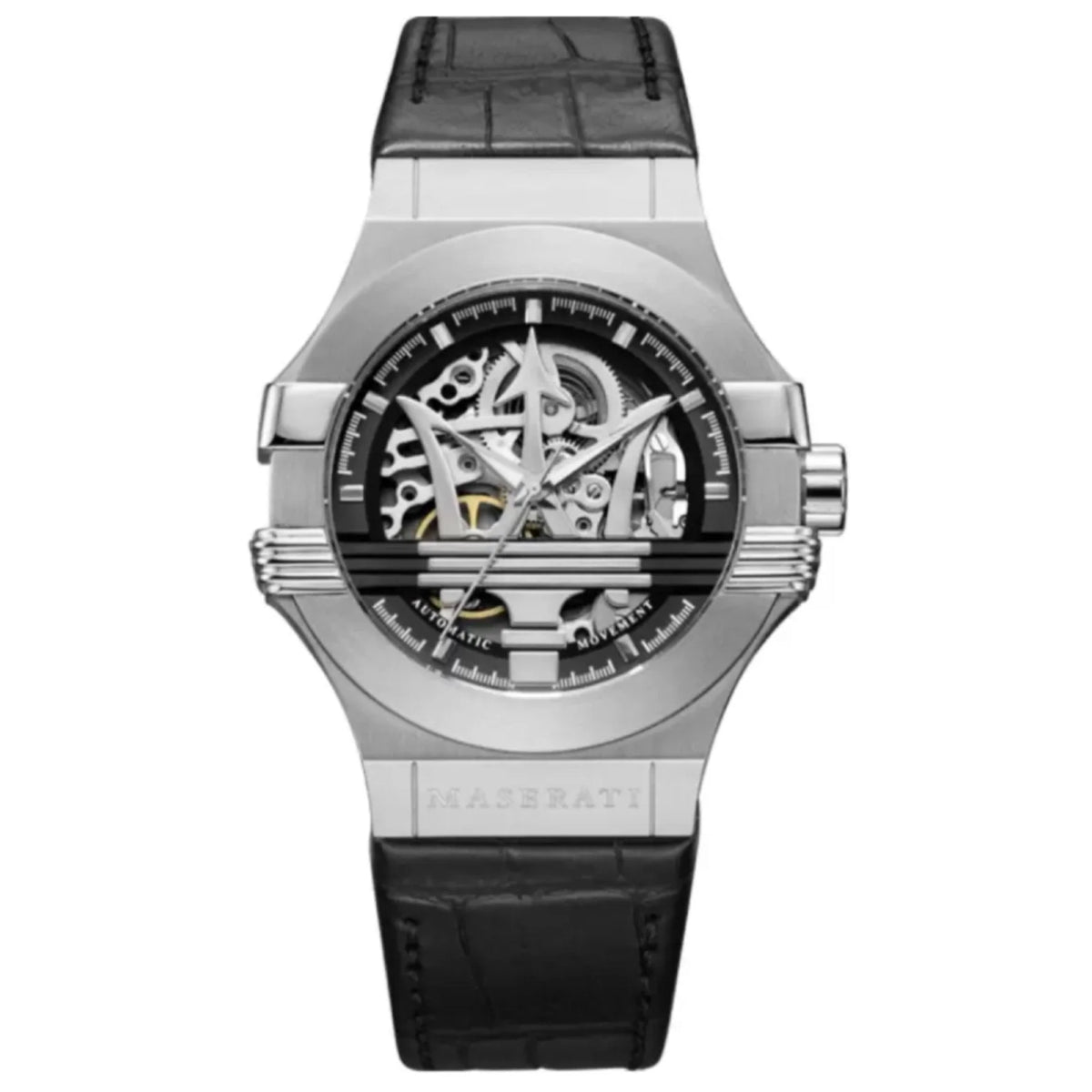 Maserati R8821108001 Potenza Automatic Mens Silver Watch