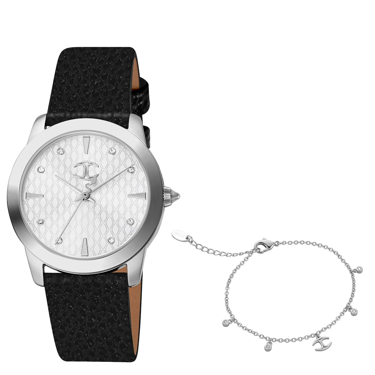 Just Cavalli Glam Creazione Leather Black