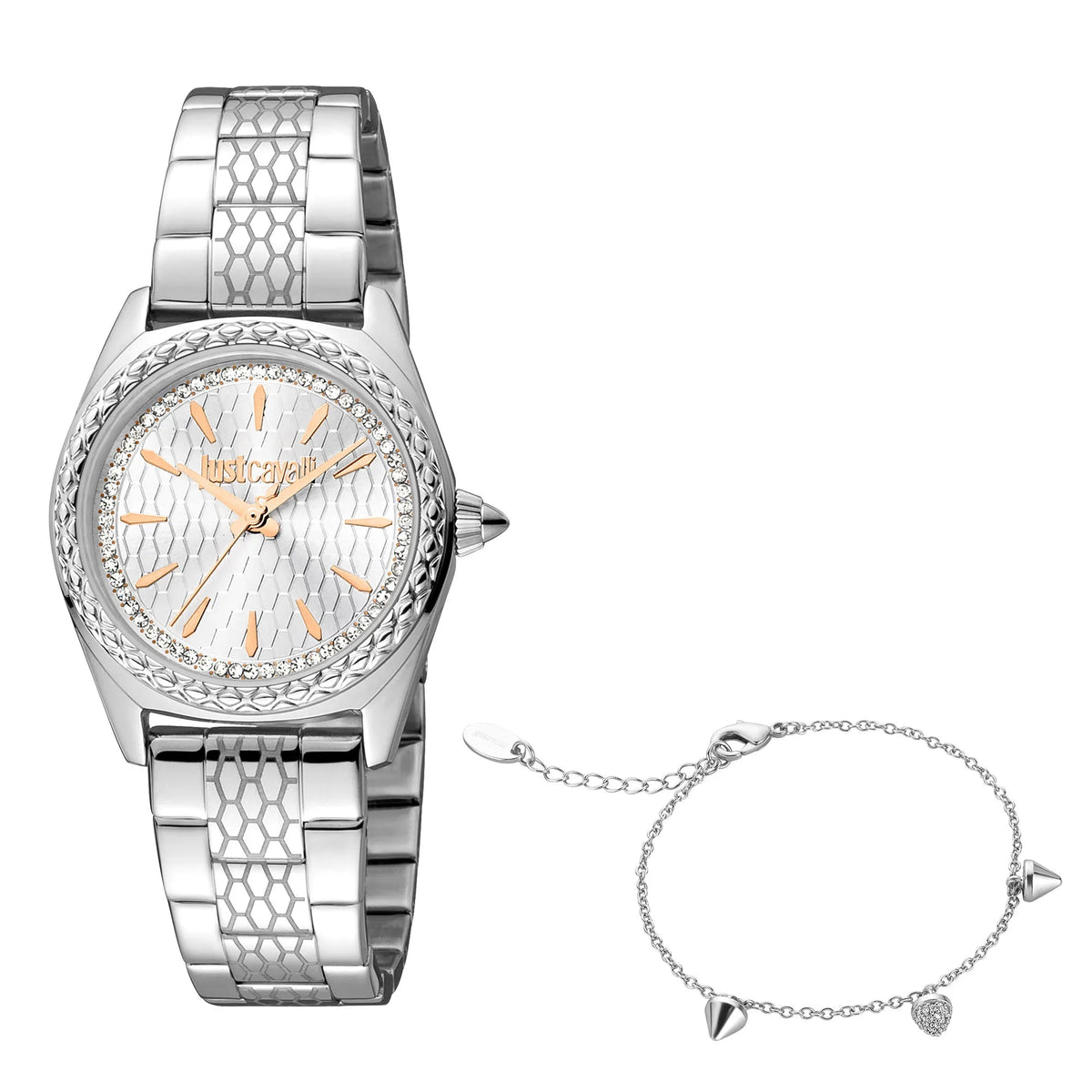 Just Cavalli Fashion Glam Silver Steel