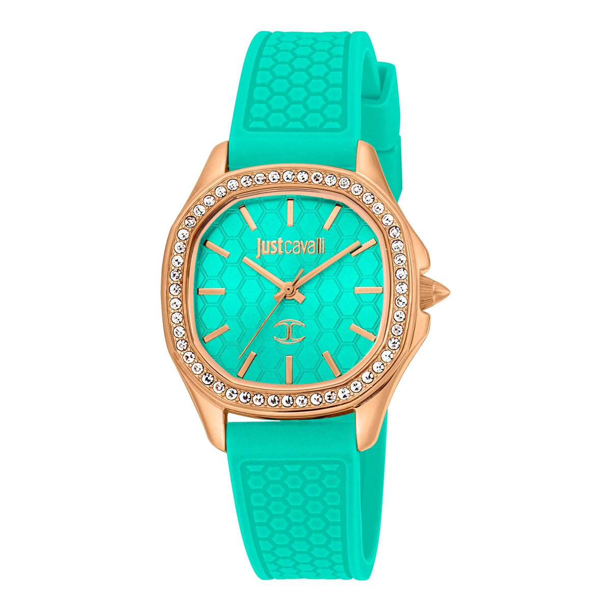 Just Cavalli Quadro Silicon RG Turquoise