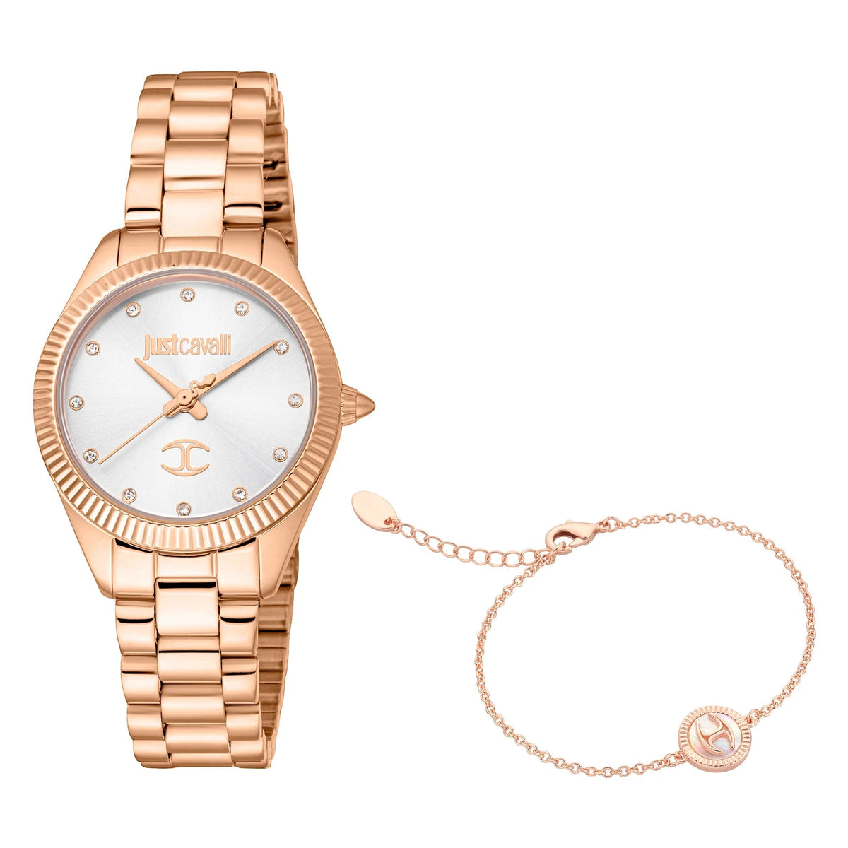 Just Cavalli Pacentro Yellow Gold Silver Grey