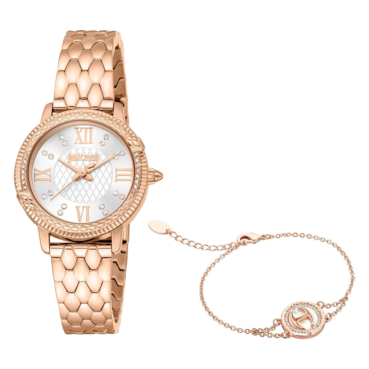 Just Cavalli Viperized Rose Gold Silver Grey