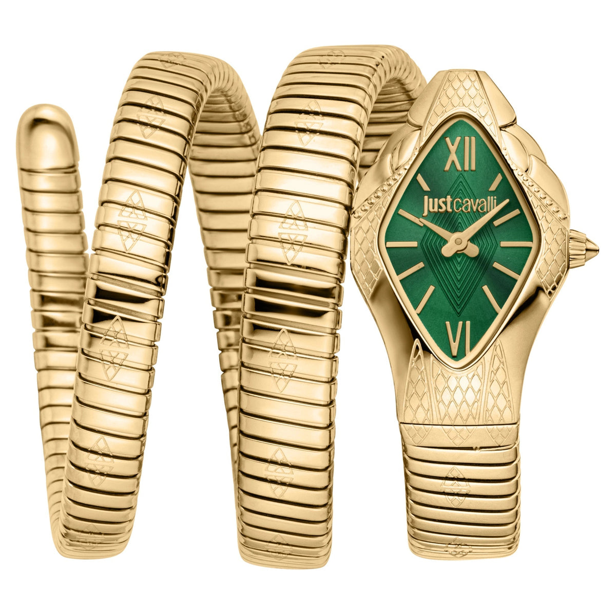 Just Cavalli Cristallo Yellow Gold Bottle Green