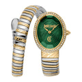Just Cavalli Velina Silver Yellow Gold Green