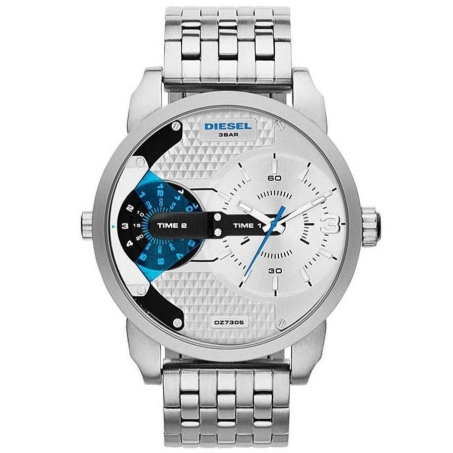 Diesel Dz7305 Men S Mini Daddy Silver Watch