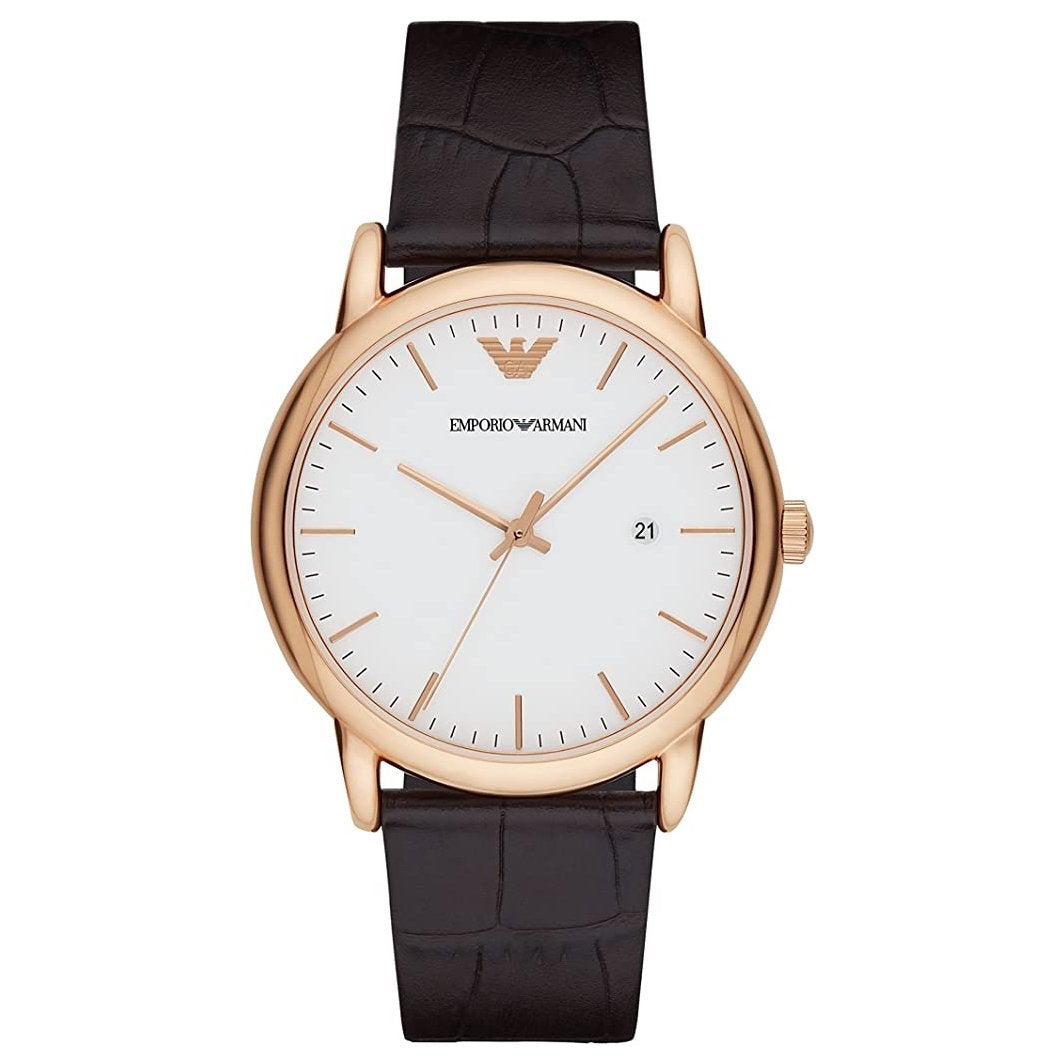 Emporio Armani Ar2502 Men S Luigi Brown Watch