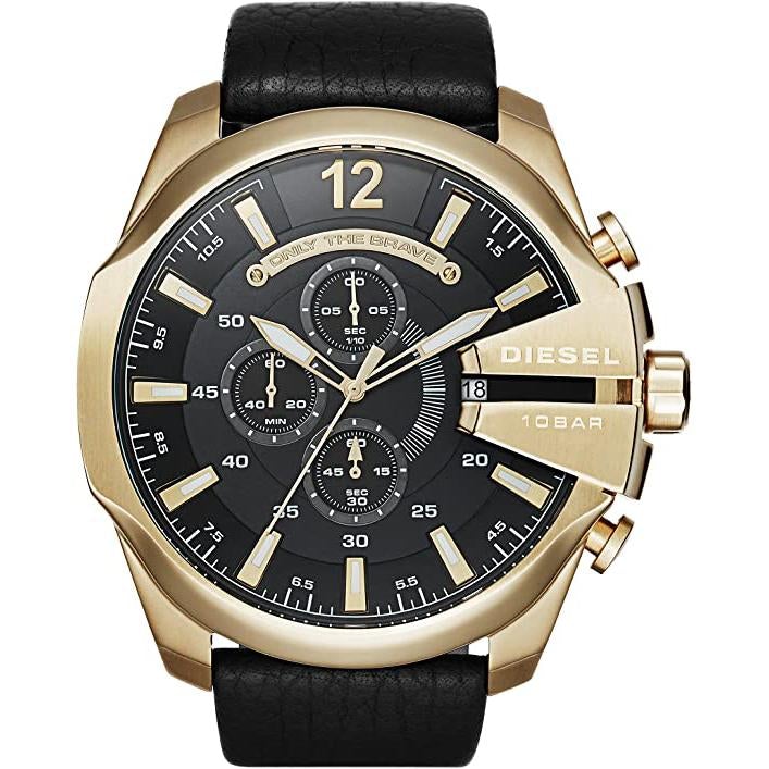 Diesel Dz4344 Men S Gold Mega Chief Chronograph Watch