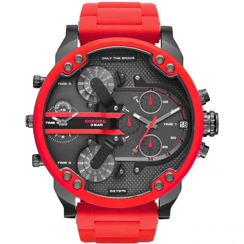 Diesel Dz7370 Men S Daddy 2 0 Red Chronograph Watch