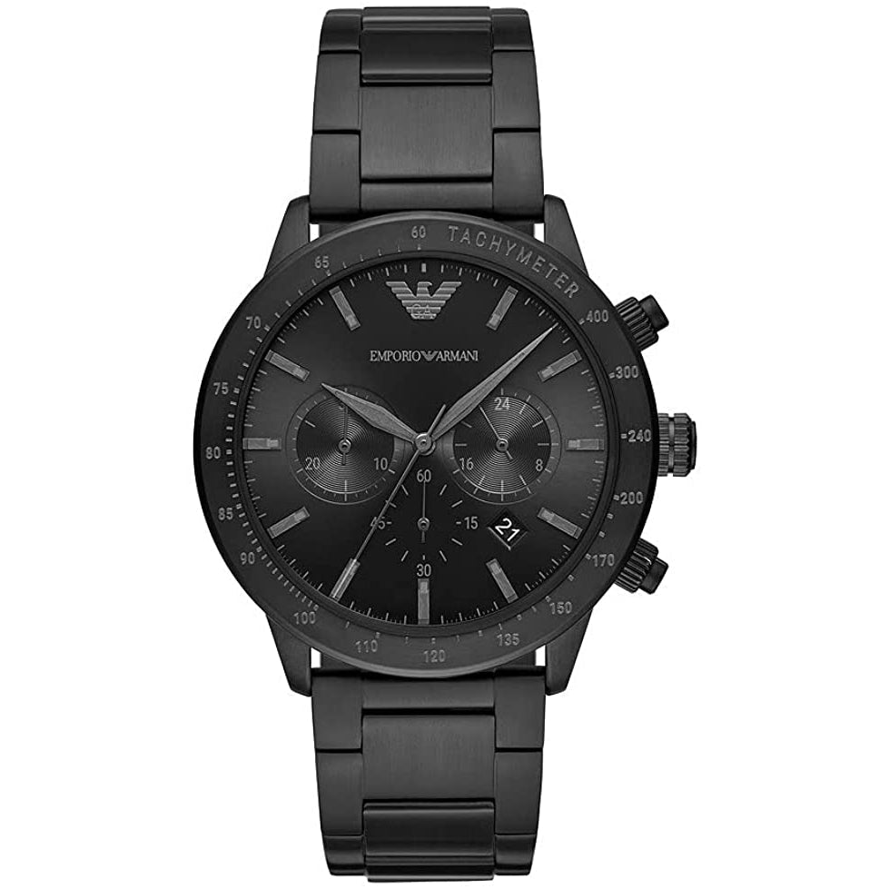 Emporio Armani Ar11242 Men S Chronograph Sport Mario Black Watch