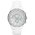 Emporio Armani Ar1456 Ladies White Crystal Watch