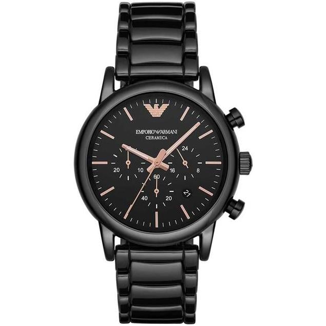 Emporio Armani Ar1509 Men S Rose Gold Chronograph Watch