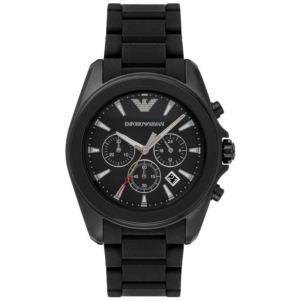 Emporio Armani Ar6092 Men S Black Chronograph Watch
