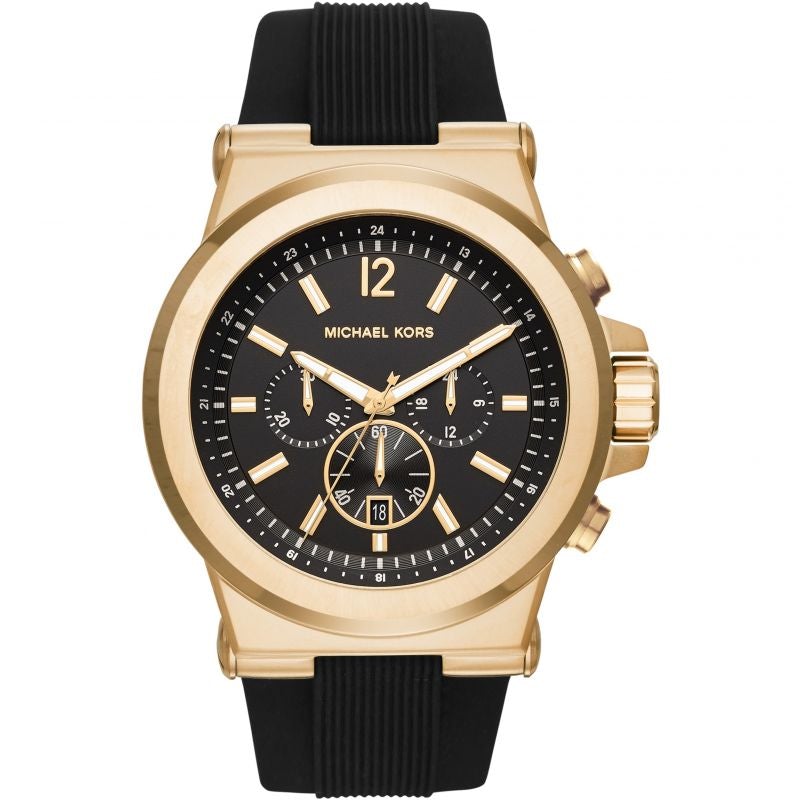 Michael Kors Mk8445 Men S Chronograph Dylan Gold Black Watch