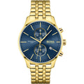 Hugo Boss Men S Watch Associate Yellow Gold Blue Hb1513841