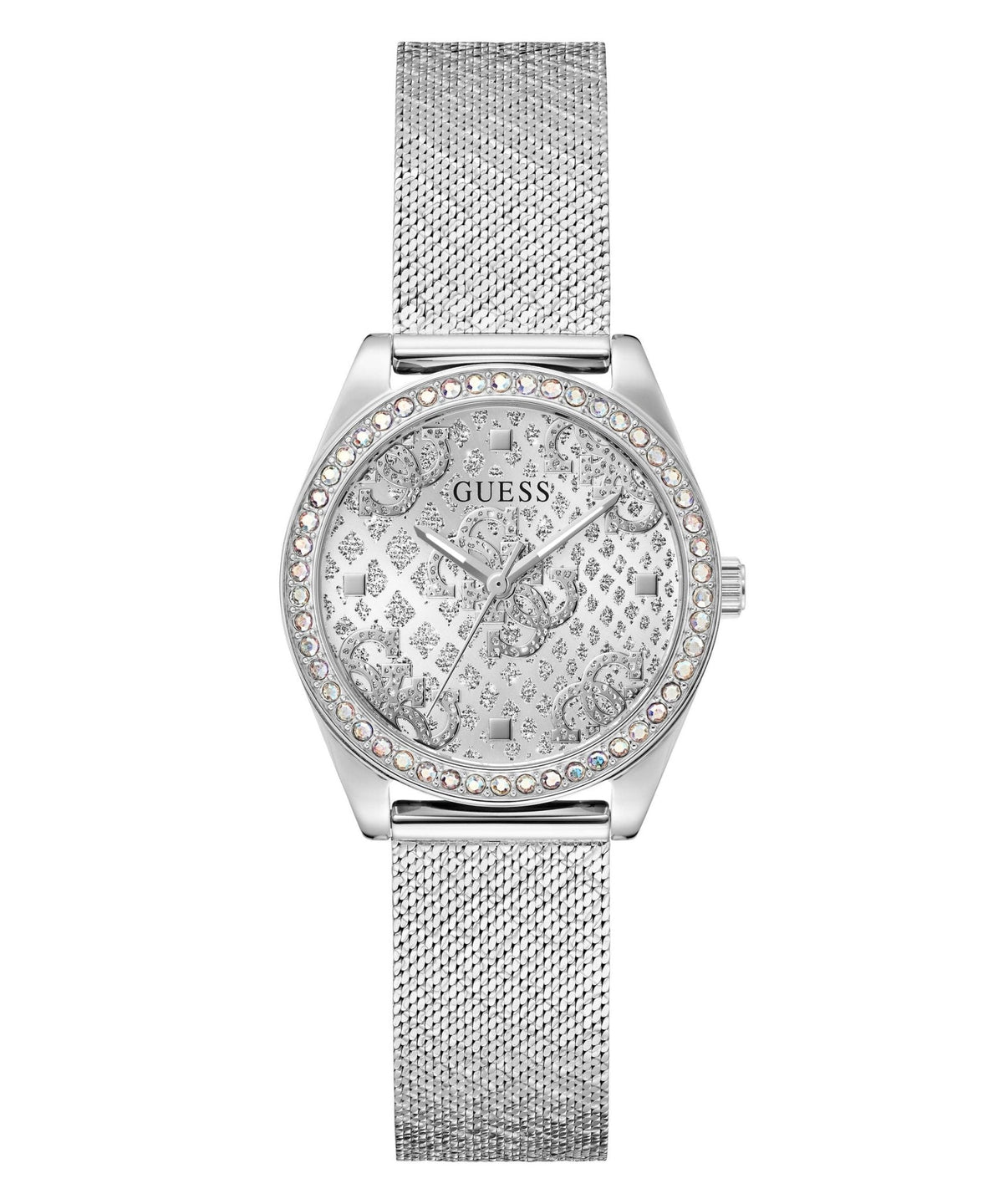 Ladies Boa Silver Tone Mesh Watch Gw0748l1