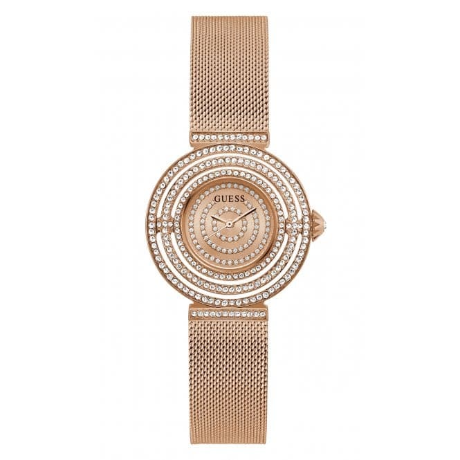 Guess Watches Ladies Dream Stainless Steel Rose Gold Watch Gw0550l3