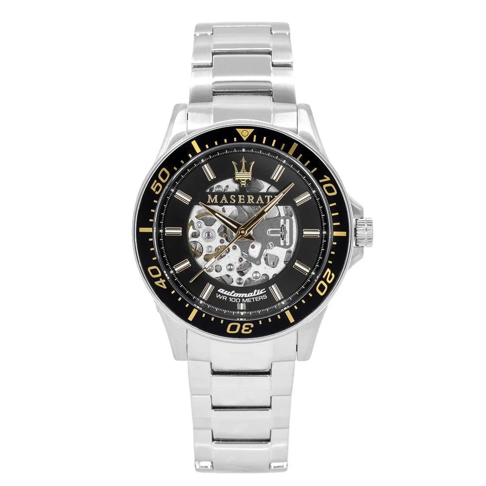 Maserati R8823140002 Sfida Automatic Mens Silver Watch