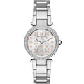 Michael Kors Mk6483 Ladies Mini Parker Silver Crystal Watch